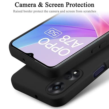 OPPO A78 5G Skal Fodral Case (Svart)