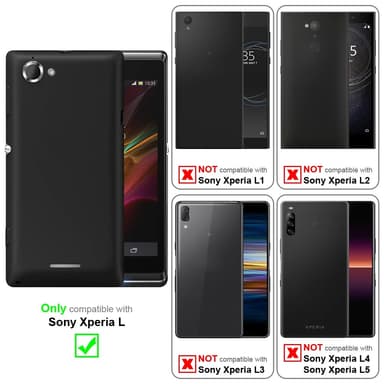 Sony Xperia L Skal Fodral Case (Vit)