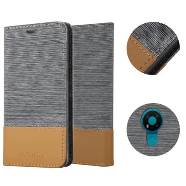 Nokia 5.3 Plånboksfodral Skal (Grå)