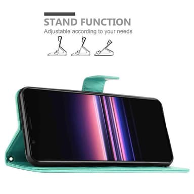 Sony Xperia 5 Plånboksfodral Skal (Turkos)