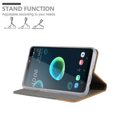 HTC Desire 12 PLUS Plånboksfodral Skal (Grå)