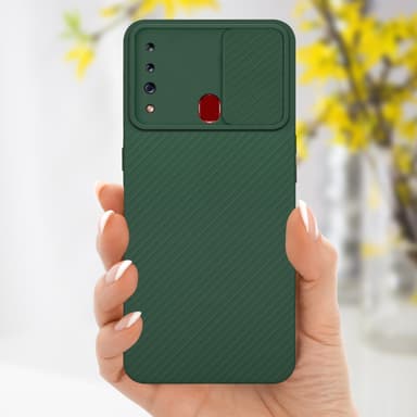 Skal Samsung Galaxy A20s Fodral Case (Grön)