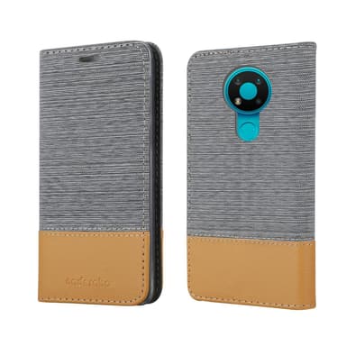 Nokia 5.3 Plånboksfodral Skal (Grå)