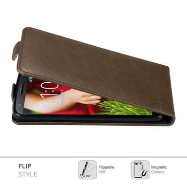 LG G2 Flipfodral Skal (Brun)