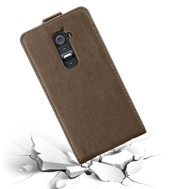 LG G2 Flipfodral Skal (Brun)