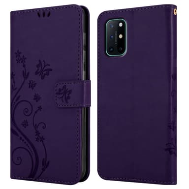 OnePlus 8T Plånboksfodral Skal (Lila)