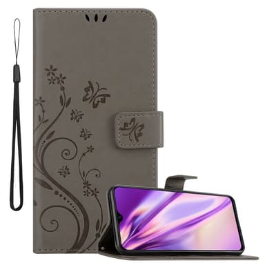 Realme 5 / 5i / 6i / C3 Plånboksfodral Skal (Grå)