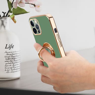 iPhone 12 PRO Skal Fodral Case (Grön)