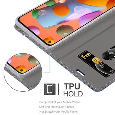 Samsung Galaxy A11 / M11 Plånboksfodral Skal (Blå)