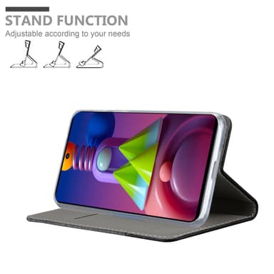 Samsung Galaxy M51 Plånboksfodral Skal (Grå)