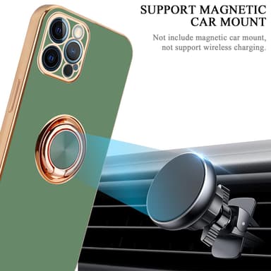 iPhone 12 PRO Skal Fodral Case (Grön)