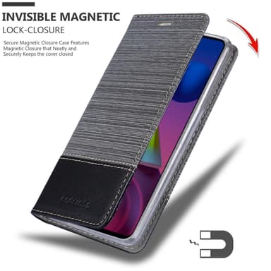 Samsung Galaxy M51 Plånboksfodral Skal (Grå)
