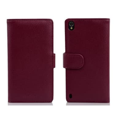 Huawei ASCEND P7 Plånboksfodral Skal (Lila)