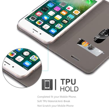 iPhone 7 PLUS / 7S PLUS / 8 PLUS Plånboksfodral Skal