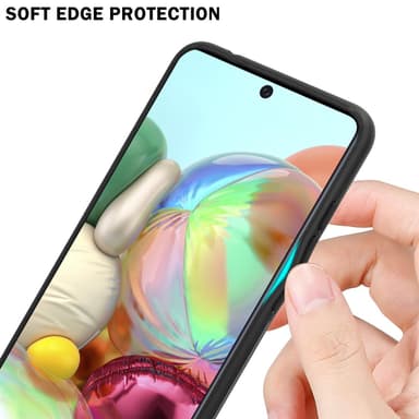 Samsung Galaxy A71 4G Skal Fodral Case (Svart)