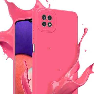 Samsung Galaxy A22 5G Skal Fodral Case (Röd)
