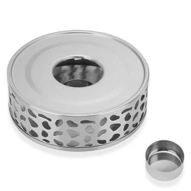 Tekannavärmare Tevärmare i rostfritt stål (silver)