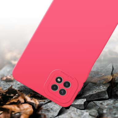 Samsung Galaxy A22 5G Skal Fodral Case (Röd)