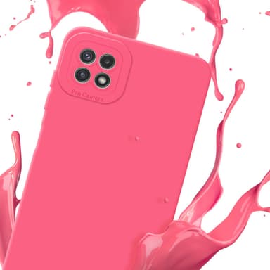 Samsung Galaxy A22 5G Skal Fodral Case (Röd)