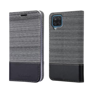 Samsung Galaxy A12 / M12 Plånboksfodral Skal (Grå)