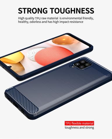 Samsung Galaxy A42 4G Skal Fodral Case (Blå)
