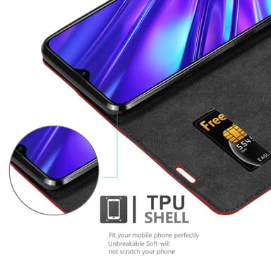 Realme 5 / 5i / 6i / C3 Skal Fodral Case (Röd)