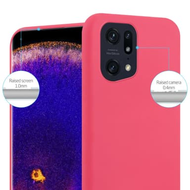 Skal Oppo FIND X5 PRO Fodral Case (Röd)