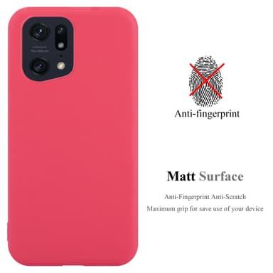 Skal Oppo FIND X5 PRO Fodral Case (Röd)