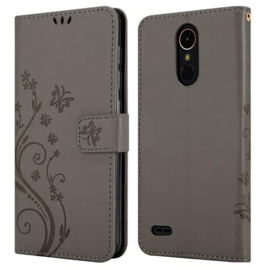 LG K10 2018 / K11 / K11 PLUS Plånboksfodral Skal (Grå)