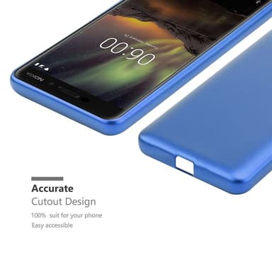 Skal Nokia 6.1 Fodral Case (Blå)