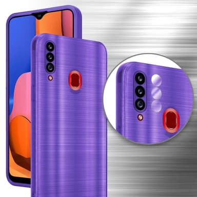 Samsung Galaxy A20s Skal Fodral Case (Lila)