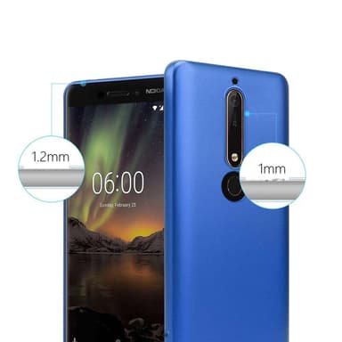 Skal Nokia 6.1 Fodral Case (Blå)