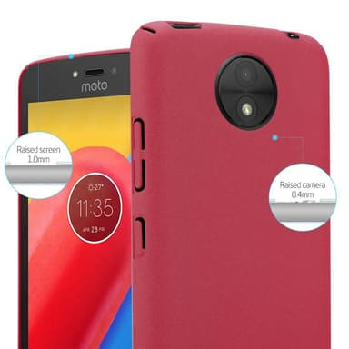 Motorola MOTO C PLUS Skal Fodral Case (Röd)