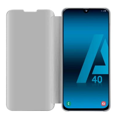 Samsung Galaxy A40 Plånboksfodral Skal (Silver)