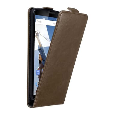 Motorola Google NEXUS 6 Flipfodral Skal (Brun)