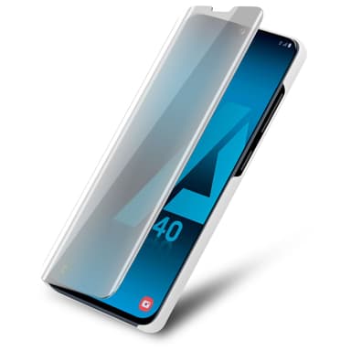 Samsung Galaxy A40 Plånboksfodral Skal (Silver)