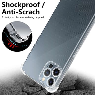 iPhone 12 PRO Skal Fodral Case (Genomskinlig)
