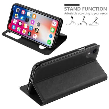 iPhone XR Plånboksfodral Skal (Svart)
