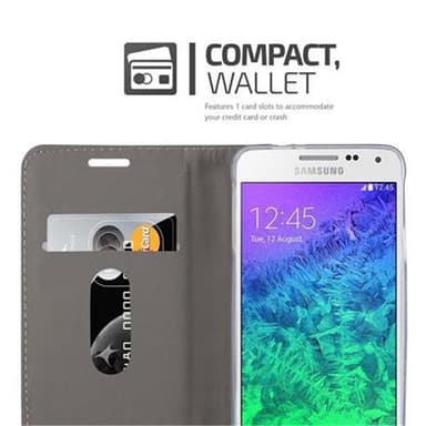 Samsung Galaxy ALPHA Plånboksfodral Skal (Grå)