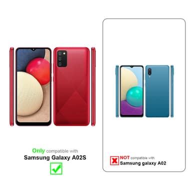 Samsung Galaxy A02s Plånboksfodral Skal (Svart)