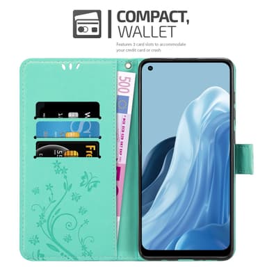 Realme 7 5G Plånboksfodral Skal (Turkos)