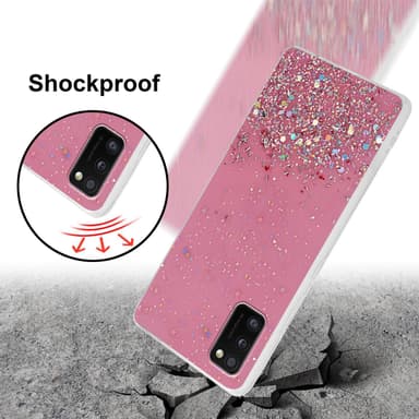 Samsung Galaxy A41 Skal Fodral Case (Rose)