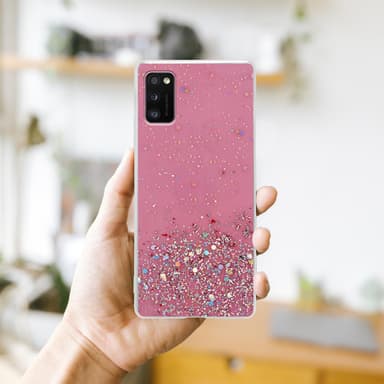 Samsung Galaxy A41 Skal Fodral Case (Rose)