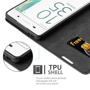 Sony Xperia E5 Skal Fodral Case (Brun)