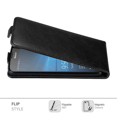 Nokia Lumia 950 XL Flipfodral Skal (Svart)