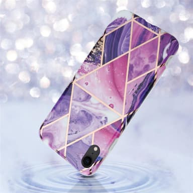 iPhone XR Plånboksfodral Skal (Lila)