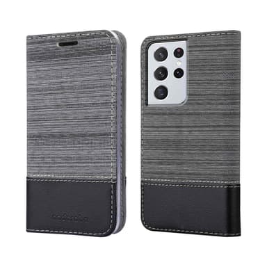 Samsung Galaxy S22 ULTRA Plånboksfodral Skal (Grå)