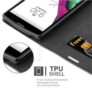LG G4C / G4 MINI / MAGNA Skal Fodral Case (Brun)