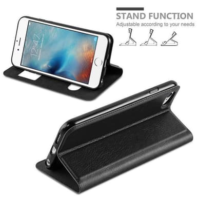iPhone 6 PLUS / 6S PLUS Plånboksfodral Skal (Svart)