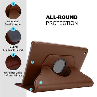 iPad MINI / MINI 2 / MINI 3 Skal Fodral Case (Brun)